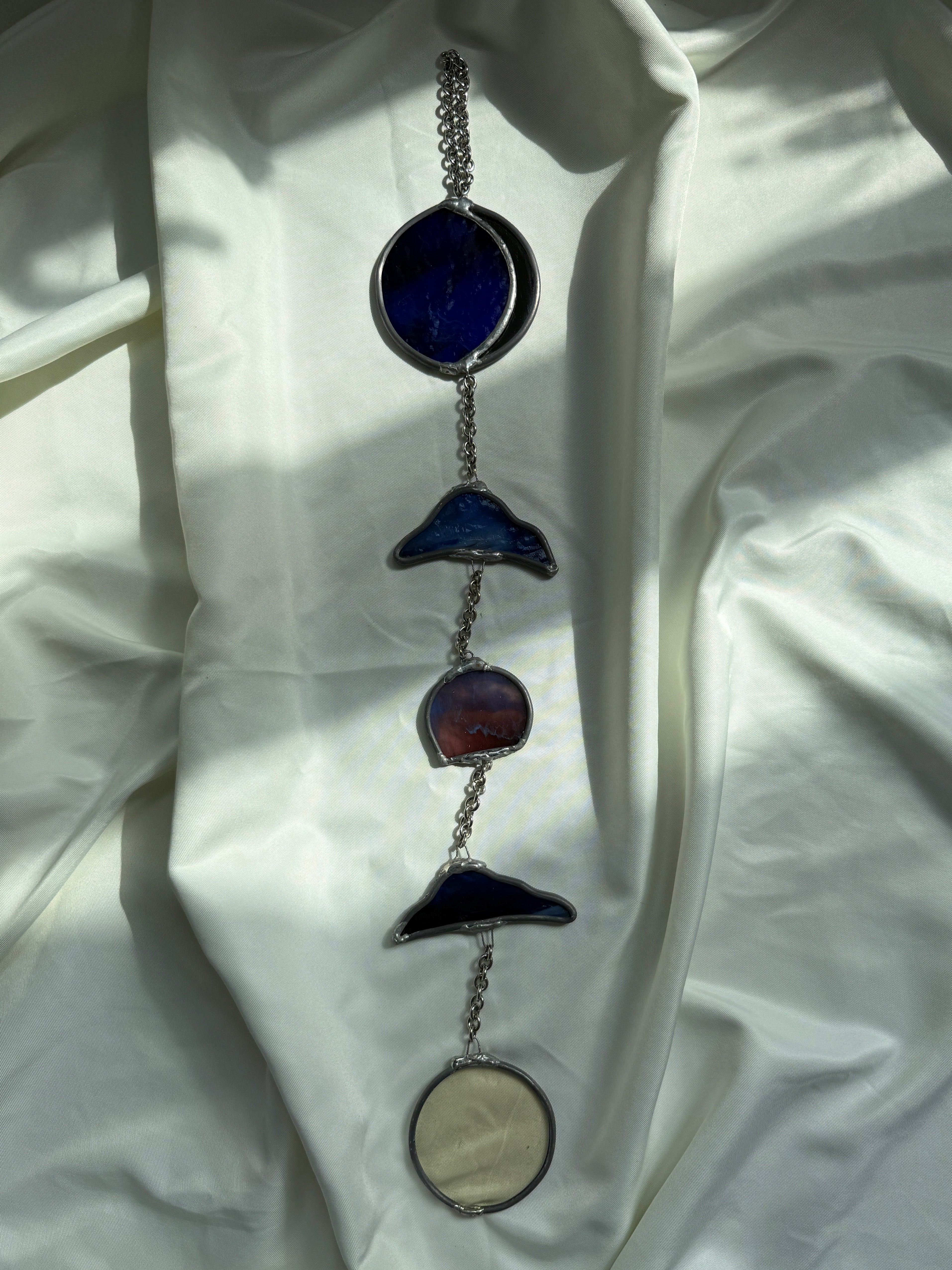 Moon&sun Celestial Chain of hangers Deep Blue