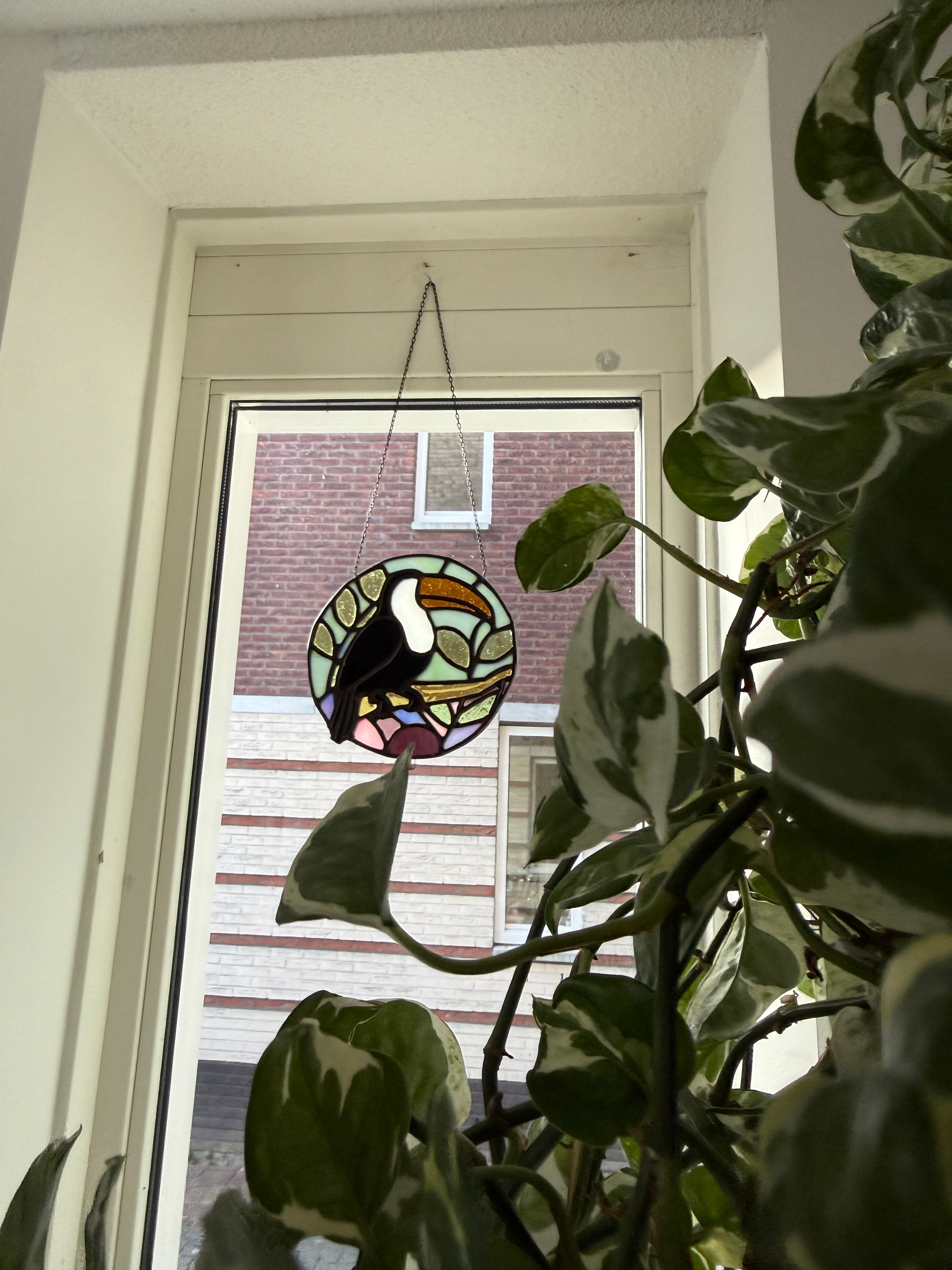 Stained Glass Suncatcher - Tucan