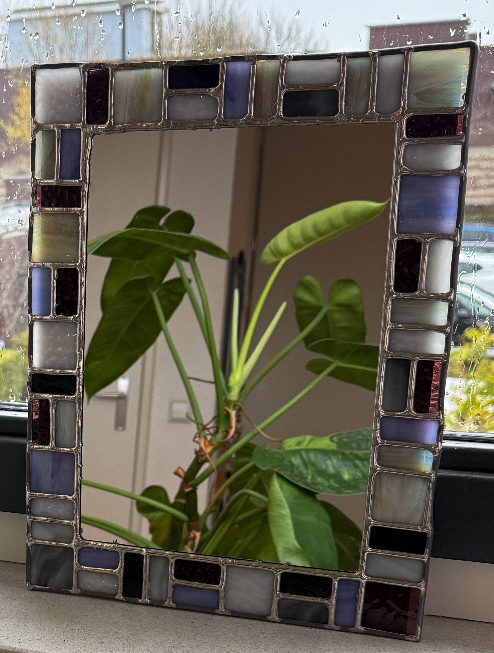 Stained Glass Mirror - Techno