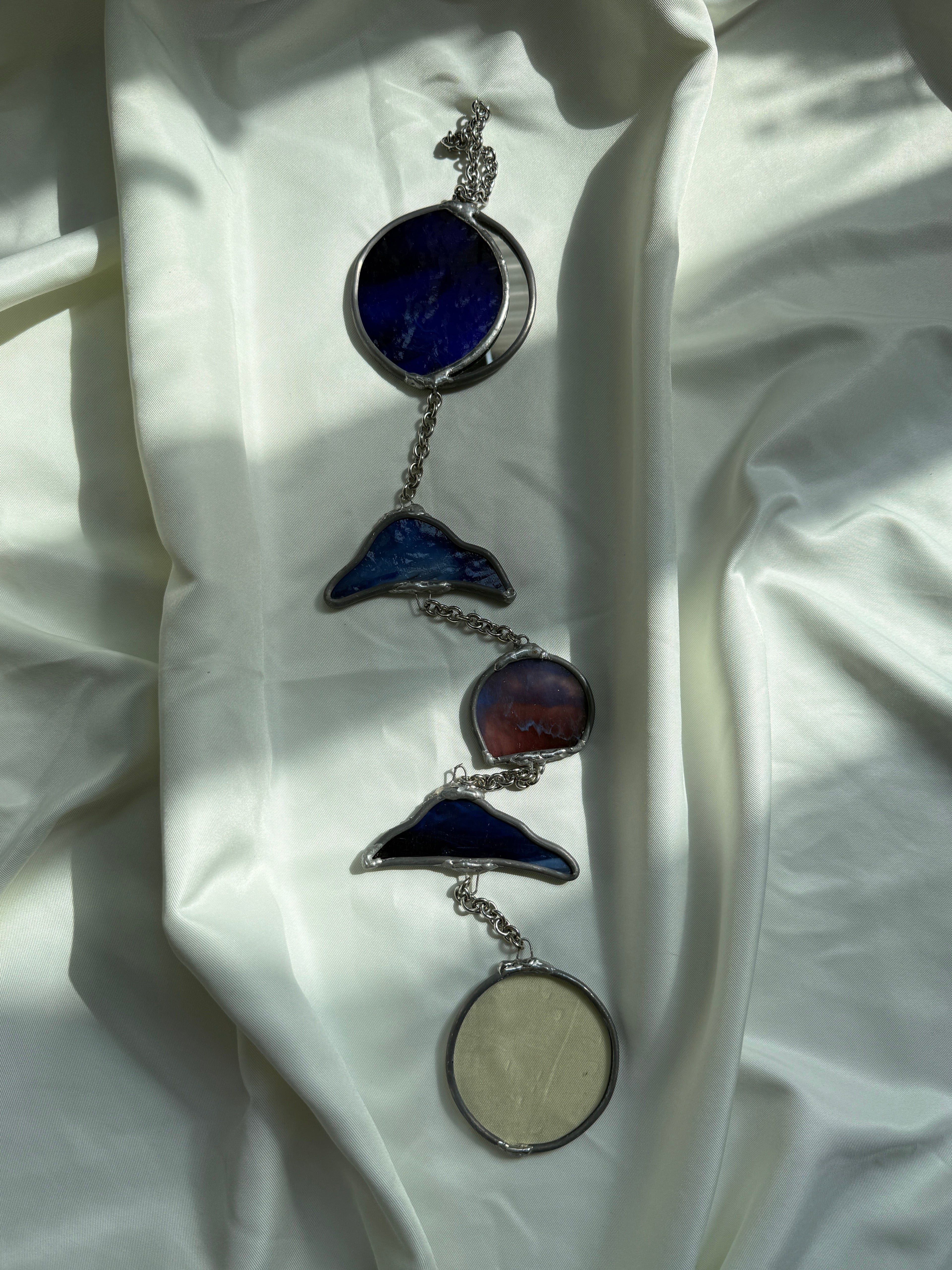 Moon&sun Celestial Chain of hangers Deep Blue