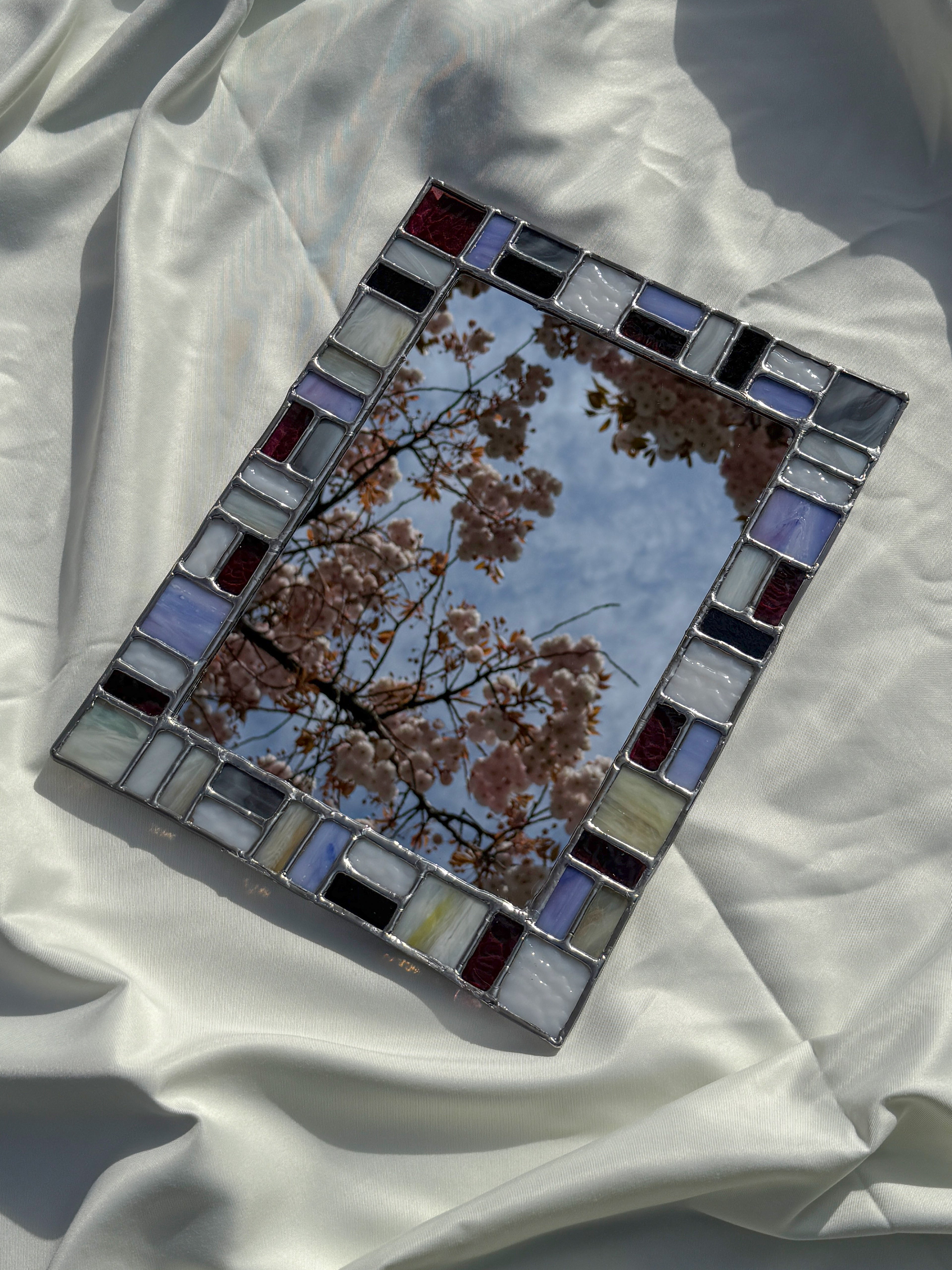 Stained Glass Mirror - Techno