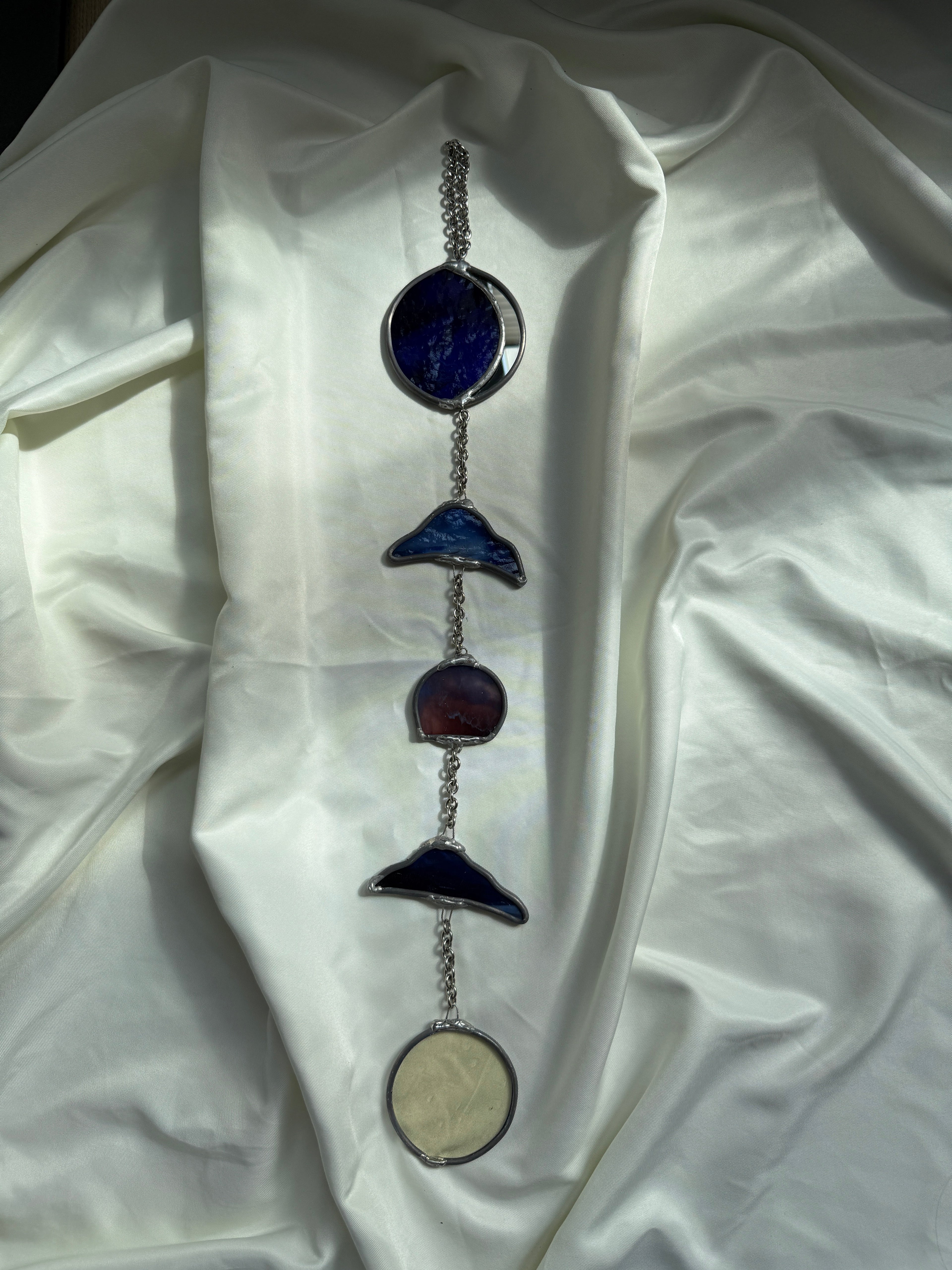 Moon&sun Celestial Chain of hangers Deep Blue