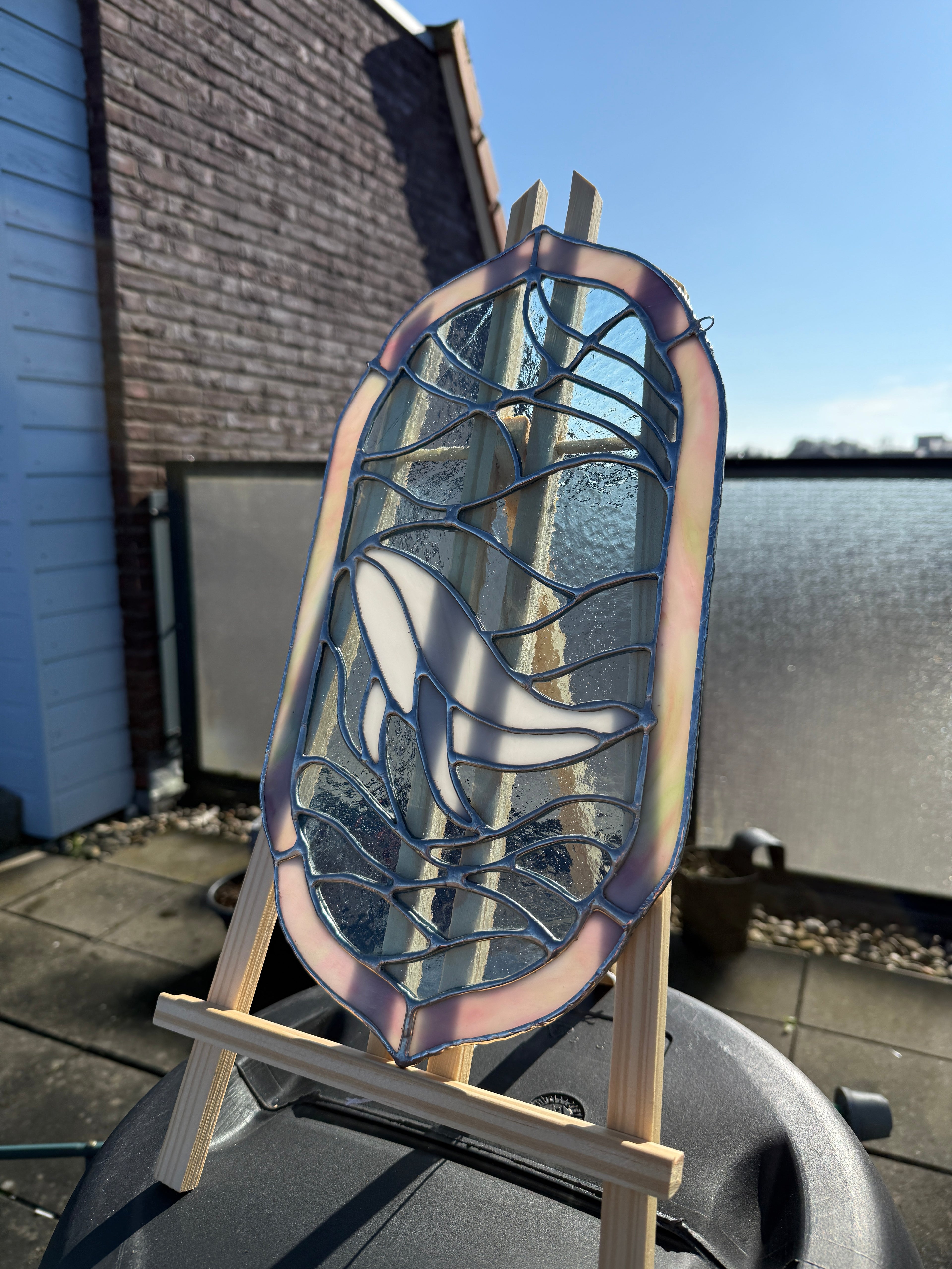 Stained Glass Suncatcher - The Big Whale