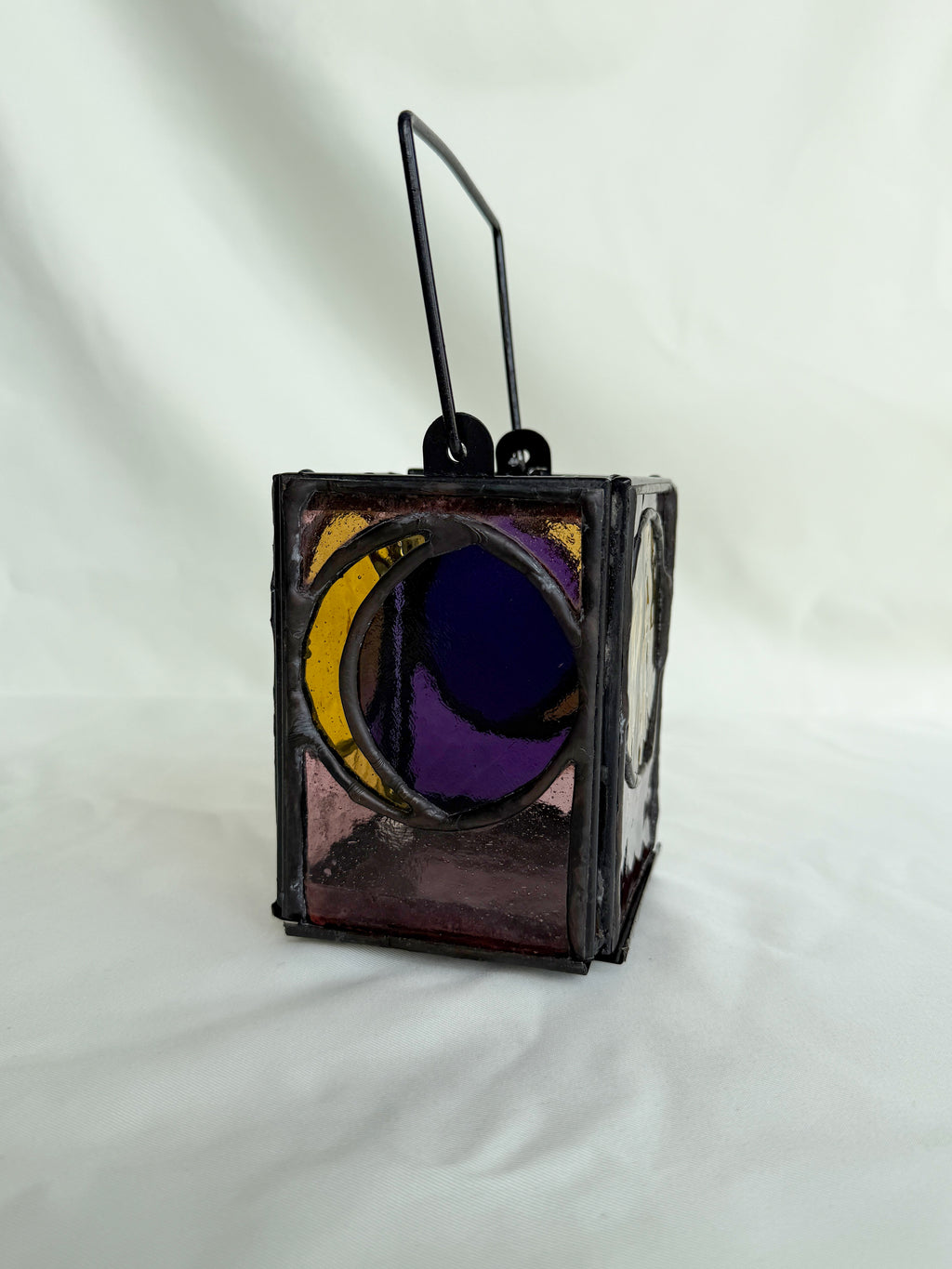 Moon&sun Stained Glass Candle Lattern