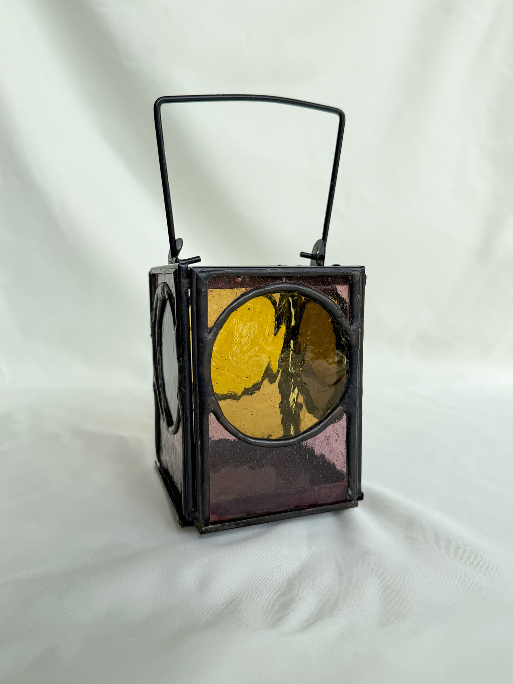 Moon&sun Stained Glass Candle Lattern